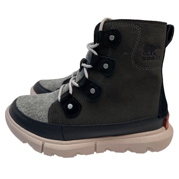 Sorel Winter Boots Explorer II Joan Womens 6.5 Waterproof Insulated Jet Vapor - Picture 3 of 10